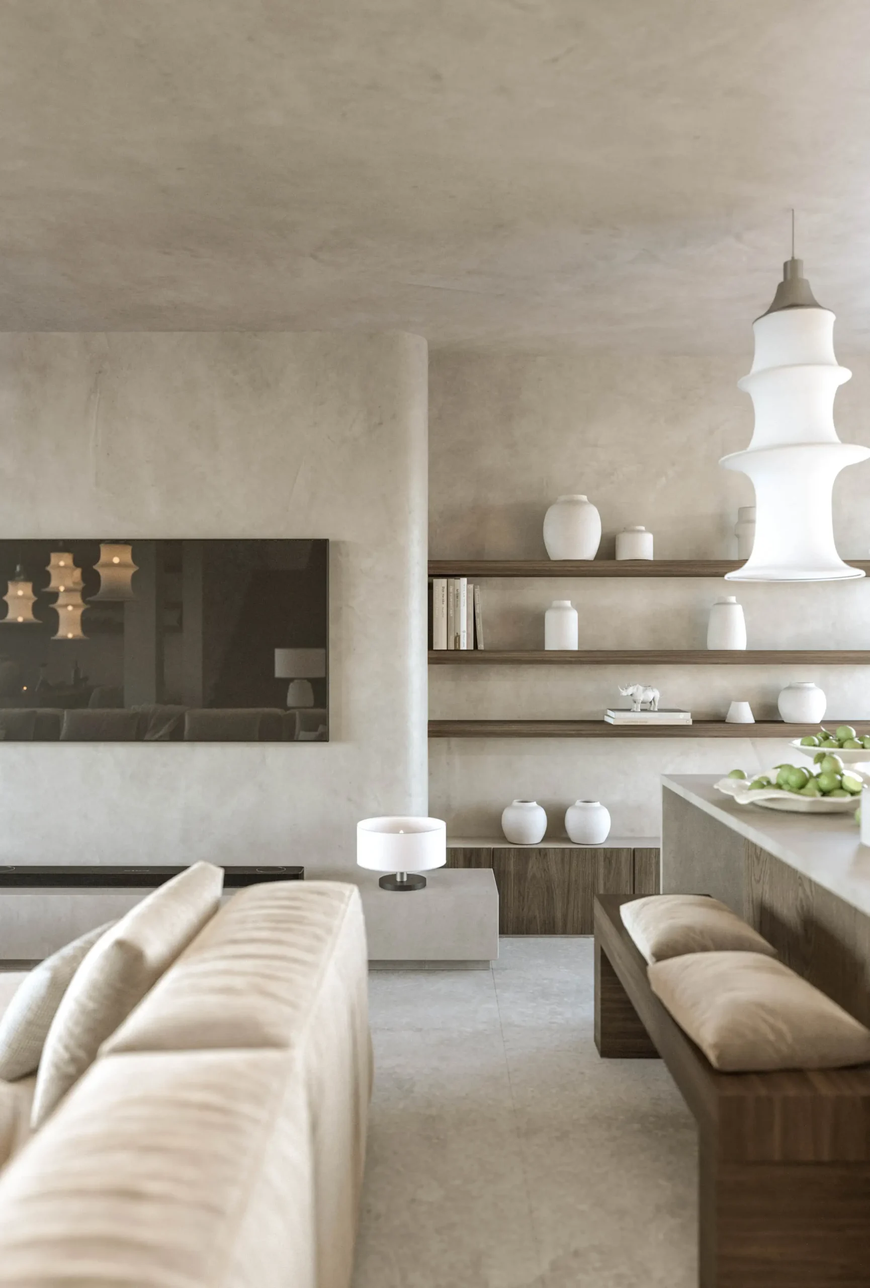 wizualizacja-wnętrza-domu-w-Warszawie-salon